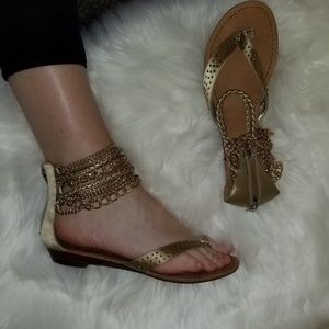 Women's Gold Sandals